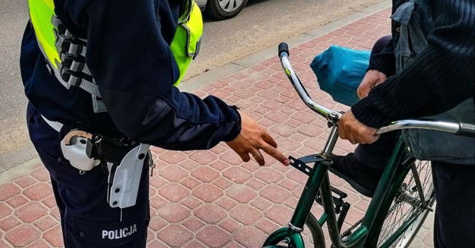 zdjęcie: Nietrzeźwy rowerzysta zatrzymany podczas akcji Bezpieczny Cyklista / fot. KMP w Bielsku-Białej