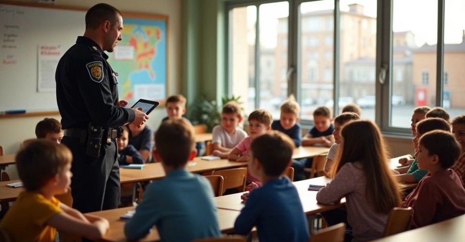 zdjęcie: Gorlice Policja szkoli uczniów w kibicowaniu bez łamania prawa / TM/ przykładowa ilustracja