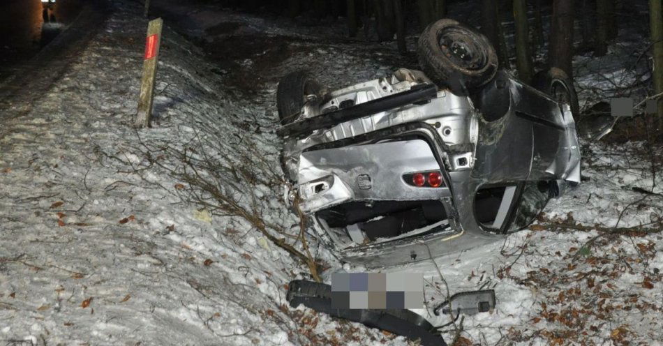 zdjęcie: Tragiczny wypadek na drodze W835. 31 latek zginął / fot. KPP Biłgoraj