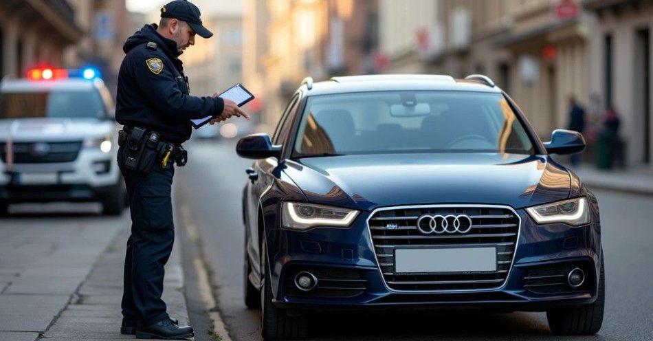 zdjęcie: Audi z tablicami z innego auta i bez dopuszczenia do ruchu / TM/ przykładowa ilustracja