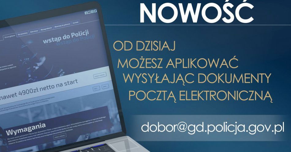 zdjęcie: Nowość w procedurze rekrutacyjnej / fot. KPP w Lęborku