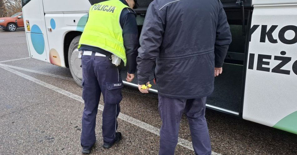 zdjęcie: Policja kontroluje autokary szkolne przed wyjazdami / fot. KPP Bielsk Podlaski