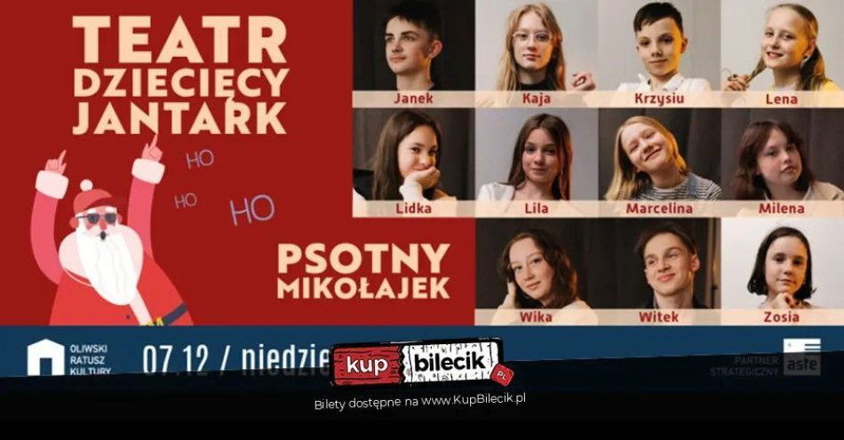 zdjęcie: Psotny Mikołajek - Teatr dziecięcy JANTARK / kupbilecik24.pl / Psotny Mikołajek - Teatr dziecięcy JANTARK