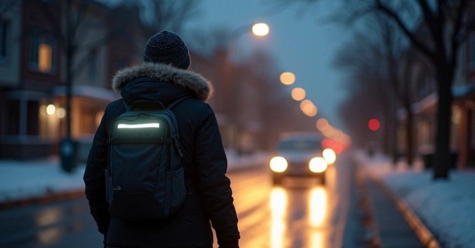 zdjęcie: Noś odblaski i daj się zauważyć kierowcy / TM/ przykładowa ilustracja