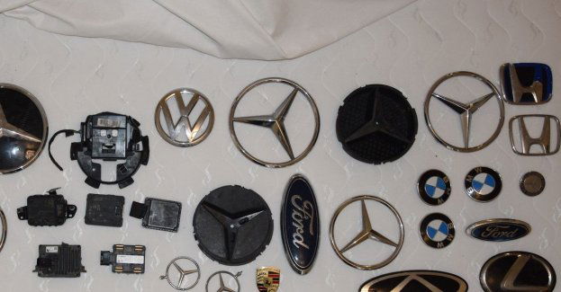 Mężczyzna zatrzymany za kradzieże emblematów i zniszczenia