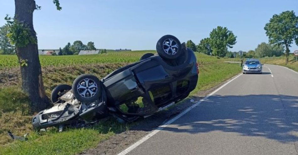 zdjęcie: Zasłabnięcie kierowcy przyczyną wypadku - pojazd uderzył w drzewo / fot. KPP w Sztumie