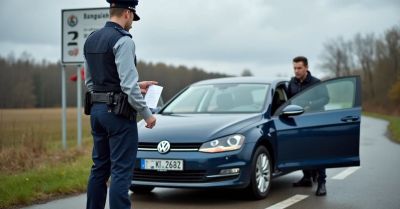 Zignorował zakaz sądowy i kierował autem w Długim Borku