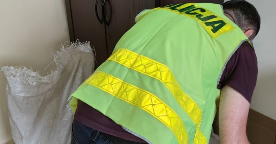 zdjęcie: Policjanci zabezpieczyli tytoń bez polskich znaków akcyzy / fot. KPP Krotoszyn