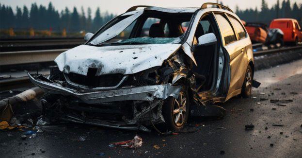 Trzy osoby ranne w wypadku pod Myśliborzem; DK23 zablokowana [aktl.]