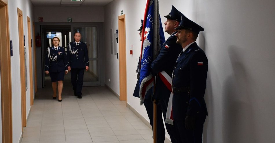 zdjęcie: Nowy komendant policji w Jaśle przejął obowiązki / fot. KPP w Jaśle fot: KPP Jasło