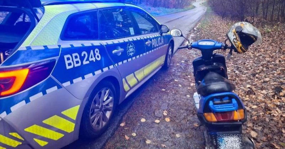 zdjęcie: Nietrzeźwy motorowerzysta zatrzymany z 1,6 promila / fot. KPP w Miliczu
