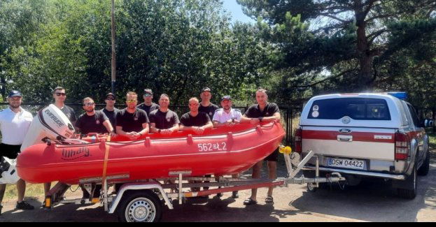 Wspólne ćwiczyli przeprowadzanie akcji ratowniczych na wodzie