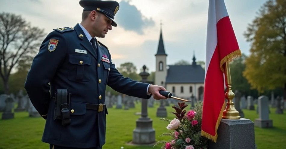zdjęcie: Wzruszające pożegnanie aspiranta Roberta Kotuły / TM/ przykładowa ilustracja