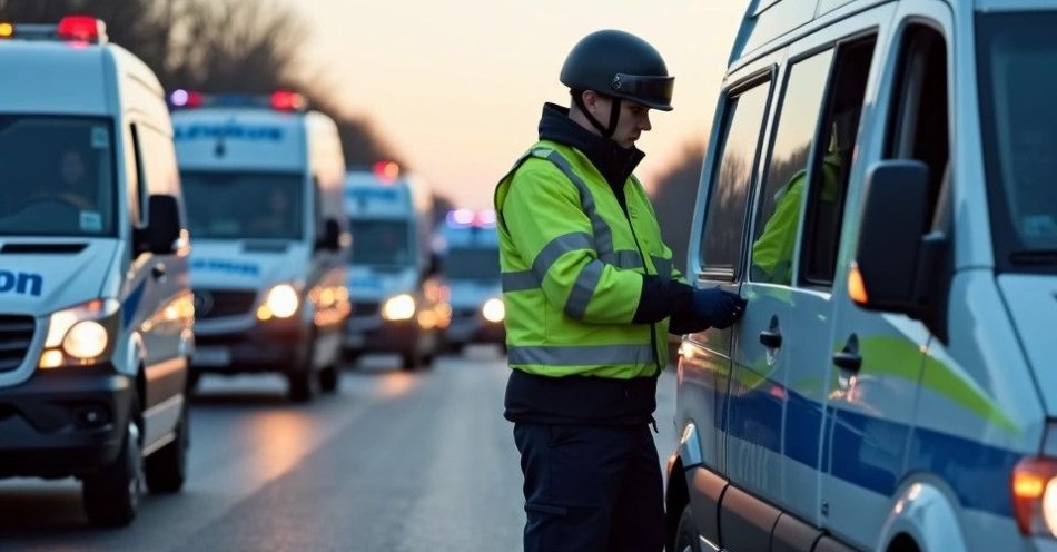 zdjęcie: Kurierzy pod kontrolą policji przed świętami / TM/ przykładowa ilustracja