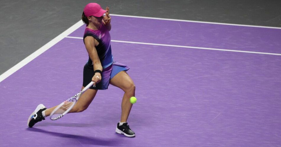 zdjęcie: Iga Świątek nie zagra w półfinale turnieju WTA Finals / fot. PAP