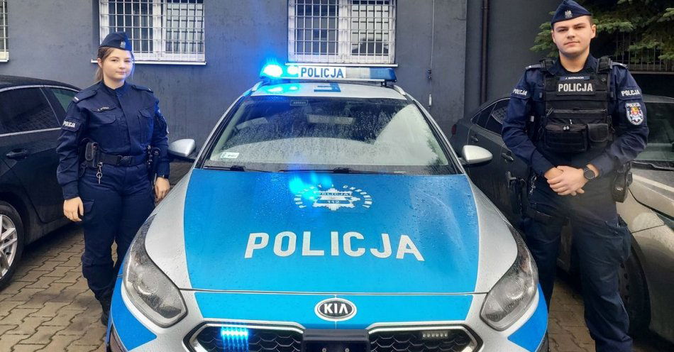 zdjęcie: Zgierscy policjanci uratowali życie 57-latkowi / fot. KPP w Zgierzu