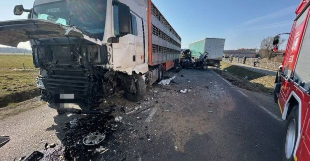 Trzy osoby ranne po zderzeniu w Bieżuniu