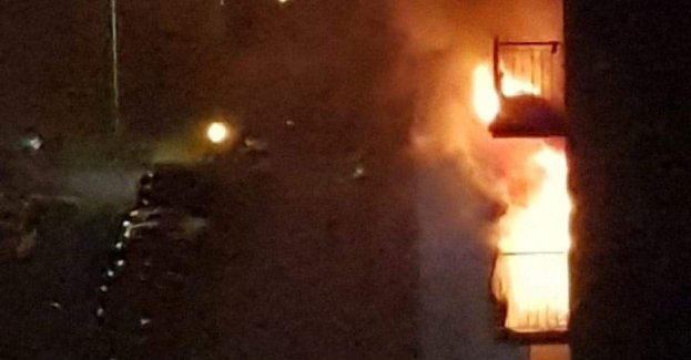 Pożar w wieżowcu na ul. Śniadeckich - film