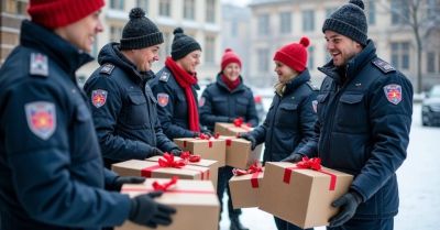Policjanci i pracownicy Wyszkowa zostali Świętymi Mikołajami