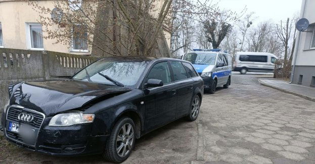 Spowodował kolizję po której próbował uciec, został zatrzymany przez świadków - jednym z nich był wągrowiecki policjant poza służbą