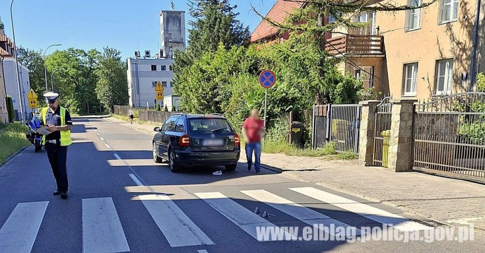 zdjęcie: Potrącenie na przejściu dla pieszych w Elblągu / fot. KMP w Elblągu
