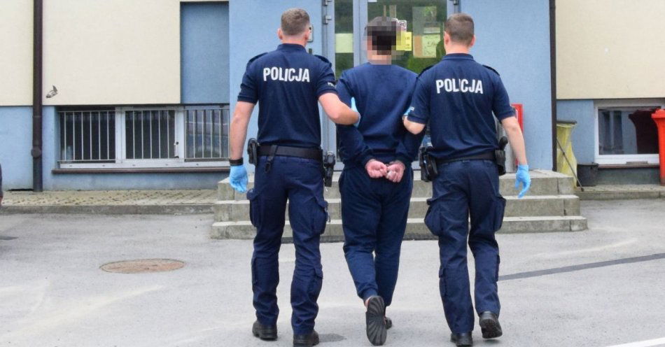 zdjęcie: Tymczasowy areszt dla 35-latka, który zaatakował znajomego siekierą / fot. KMP w Suchej Beskidzkiej