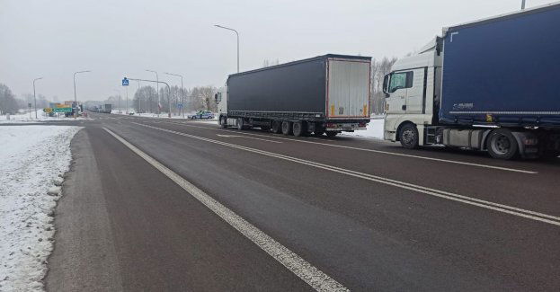 Protest przewoźników w rejonie przejścia granicznego został zawieszony