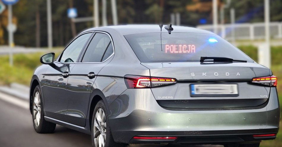 zdjęcie: Nieoznakowana Skoda SPEED ujawniła ponad 50 wykroczeń / fot. KPP w Mławie