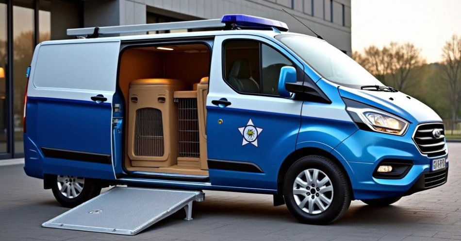 zdjęcie: Nowy Ford Transit dla przewodników psów służbowych / TM/ przykładowa ilustracja