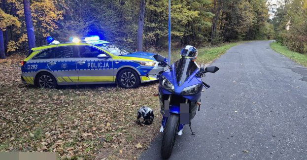 Pościg za motocyklistą z Cycowa zakończony zatrzymaniem