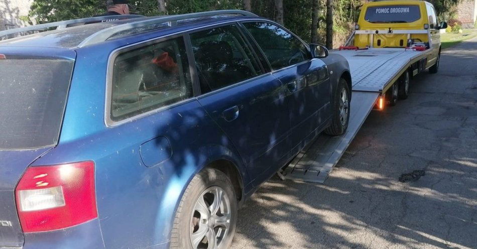 zdjęcie: Przekroczył prędkość i był pijany, stracił auto / fot. KPP w Strzelinie