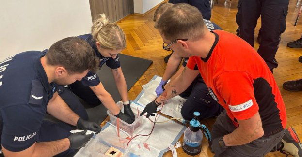 Lubań: policjanci i pracownicy ćwiczyli ratowanie życia