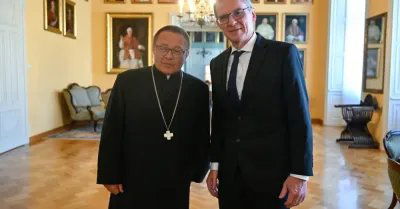 Kraków: Andrzej Poczobut z wizytą u kard. Grzegorza Rysia