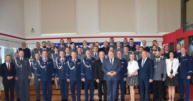 Policjanci z Człuchowa i Chojnic obchodzili dziś wspólnie Święto Policji