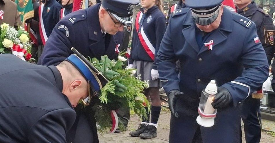zdjęcie: Kluczbork uczcił 107. rocznicę odzyskania niepodległości / fot. KPP Kluczbork
