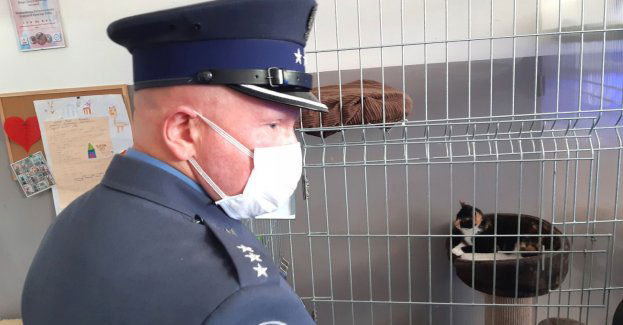 Funkcjonariusze ZK Sztum dla potrzebujących zwierząt