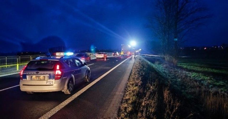 zdjęcie: Śmiertelne potrącenie pieszego - apelujemy o noszenie odblasków / fot. KPP w Łęczycy