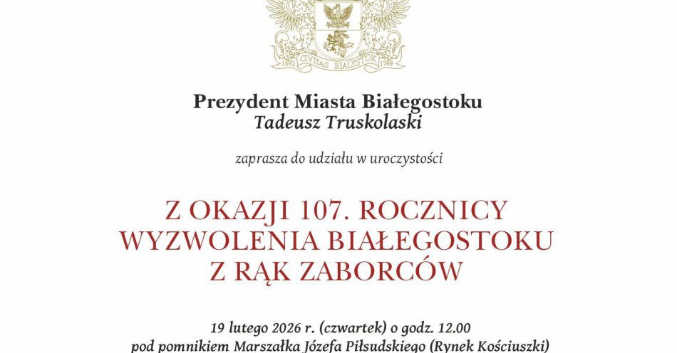 zdjęcie: Rocznica odzyskania niepodległości przez Białystok / fot. nadesłane