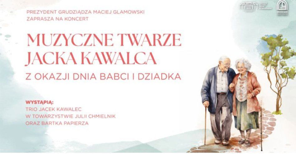 zdjęcie: Koncert Muzyczne Twarze Jacka Kawalca z okazji Dnia Babci i Dziadka / fot. UM Grudziądz