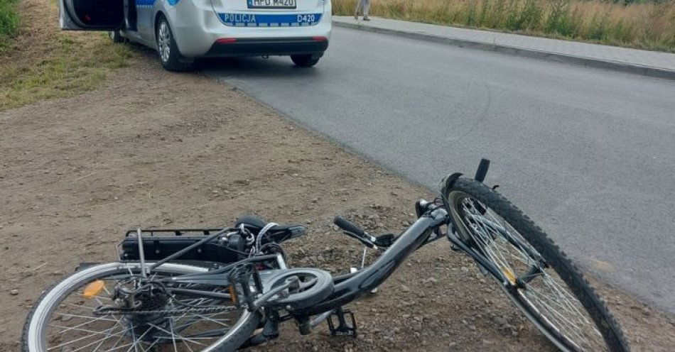 zdjęcie: Potrącenie rowerzystki / fot. KPP Lublin