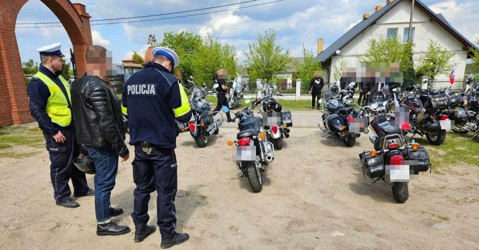zdjęcie: Motocykliczni poprawiają bezpieczeństwo motocyklistów / fot. KPP w Golubiu-Dobrzyniu