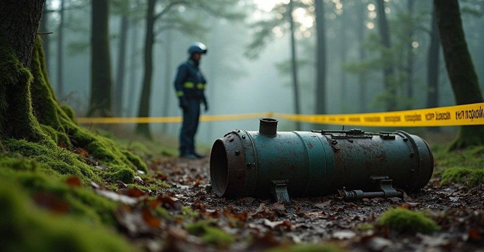 zdjęcie: Niewybuch z II wojny znaleziony koło Wręczycy Wielkiej / TM/ przykładowa ilustracja