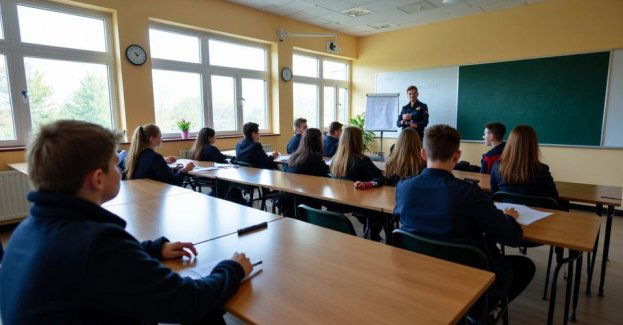 Ósmoklasiści uczą się o przestępstwach i hejcie