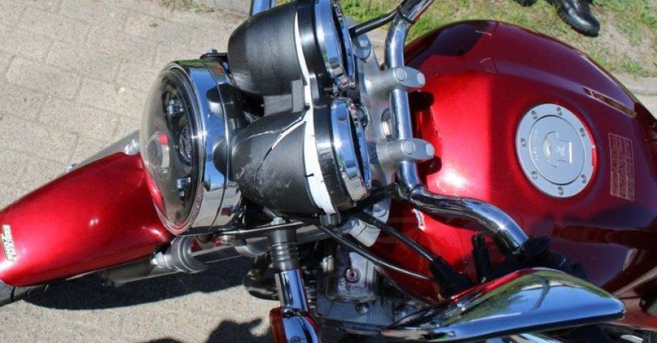 zdjęcie: Citroen zderzył się z motocyklem w Koleczkowie / fot. KPP w Wejherowie