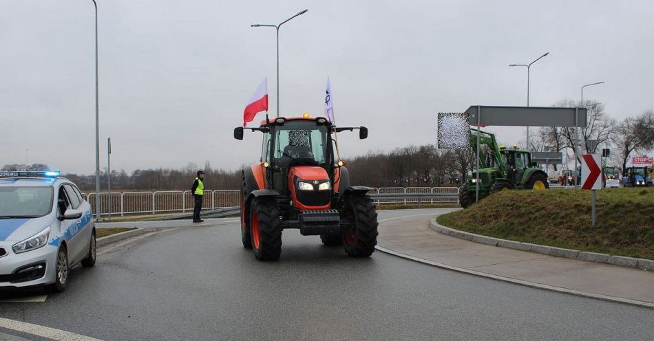 zdjęcie: Planowany protest rolników / fot. KPP w Sieradzu