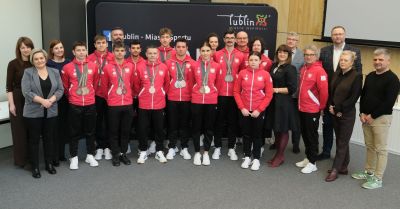 Zawodnicy z Lubelskiego Klubu Sportowego Głuchych SPARTAN nagrodzeni