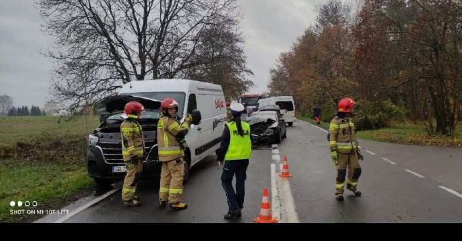 zdjęcie: Kolizja trzech aut / fot. KPP w Sztumie