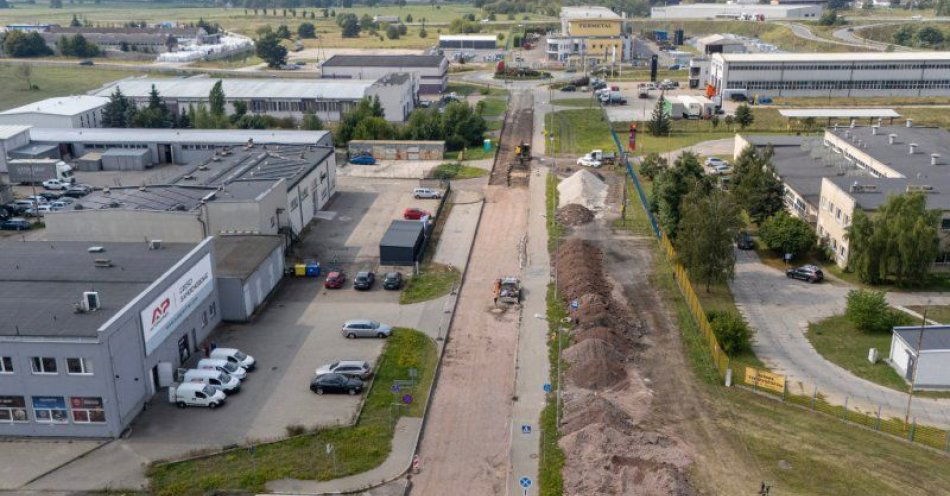zdjęcie: Trwa remont ulicy Magazynowej i ronda Józefa Błachnio / fot. UM Grudziądz