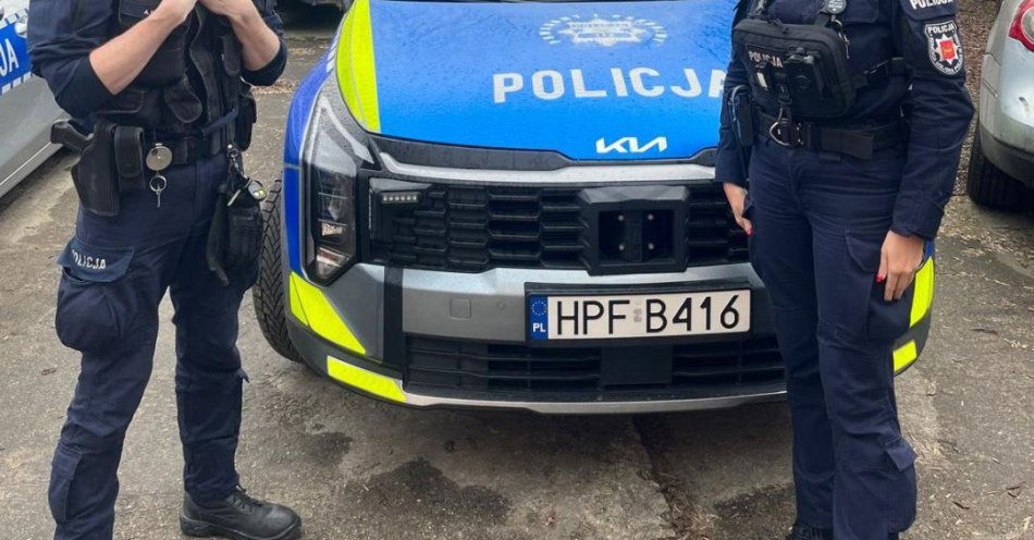 zdjęcie: Szybka interwencja policji uratowała nastolatkę / fot. KMP w Łodzi