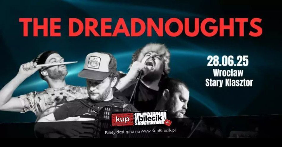 zdjęcie: The Dreadnoughts - gwiazda folk punk rocka z Kanady zagra we Wrocławiu! / kupbilecik24.pl / The Dreadnoughts - gwiazda folk punk rocka z Kanady zagra we Wrocławiu!